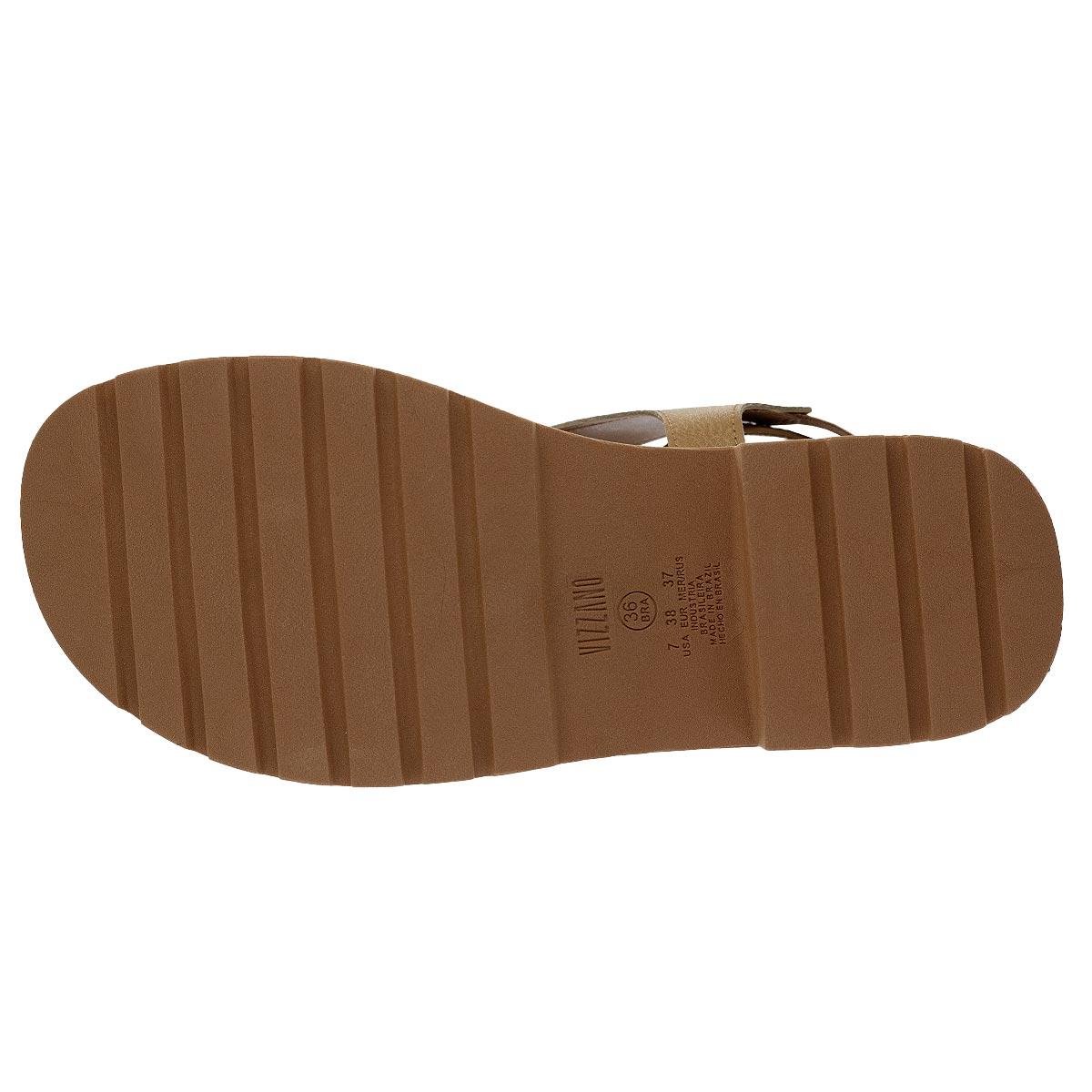 Sandália Papete Feminino Vizzano 6499.122 Camel Camel 4