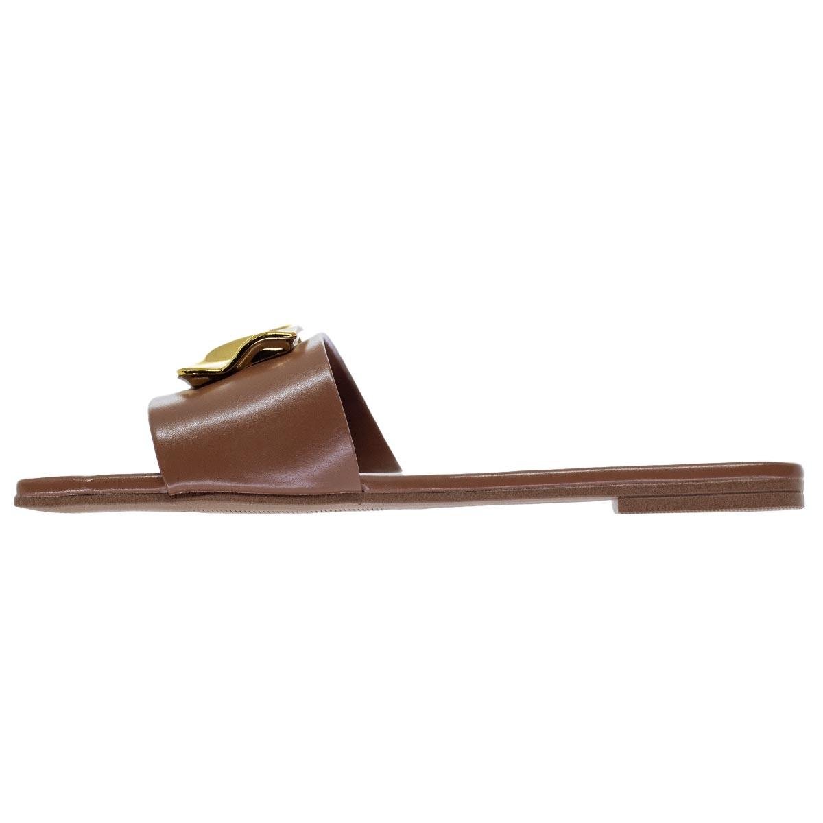 Tamanco Rasteiro Feminina Vizzano 6553.100 Marrom Marrom 2