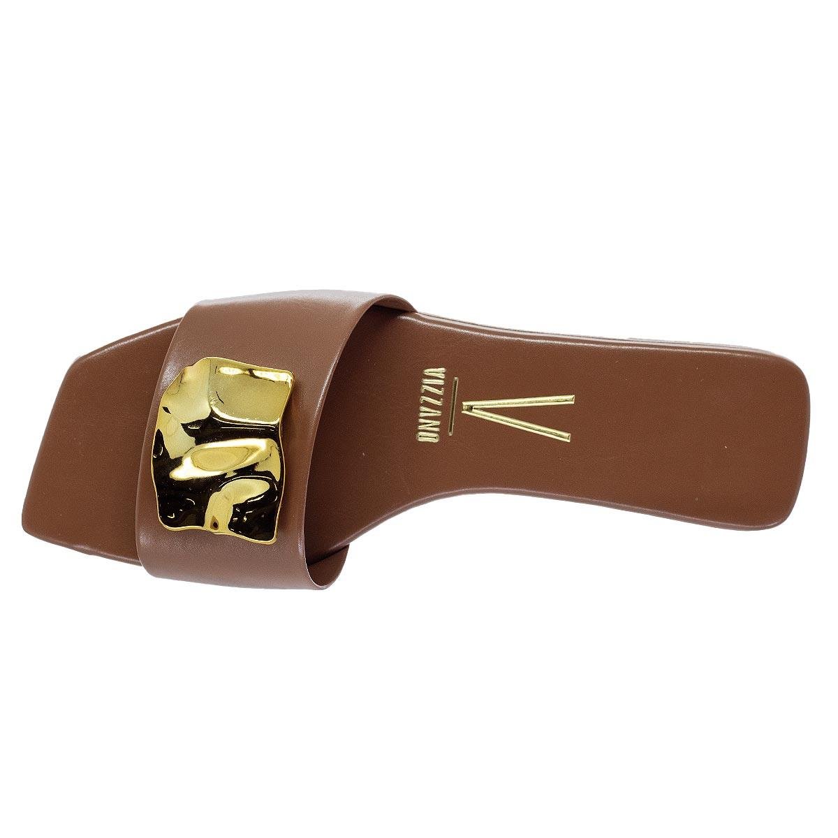 Tamanco Rasteiro Feminina Vizzano 6553.100 Marrom Marrom 3