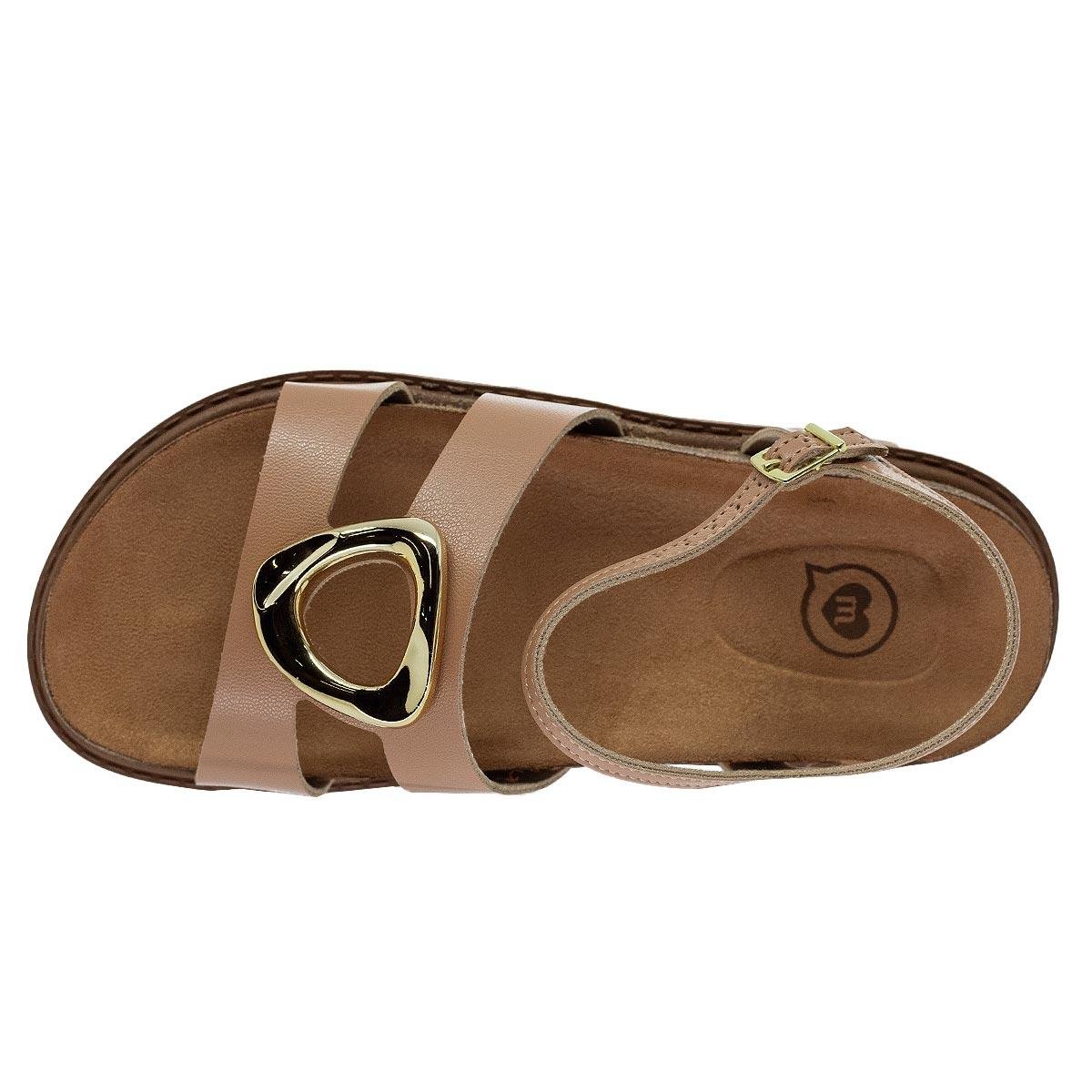 Sandália Rasteira Infantil Menina Molekinha 2357.115 Nude Nude 3