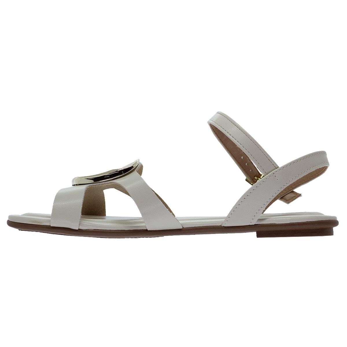 Sandalia Rasteira Feminina Beira Rio 8367.872 OffWhite Branco 2