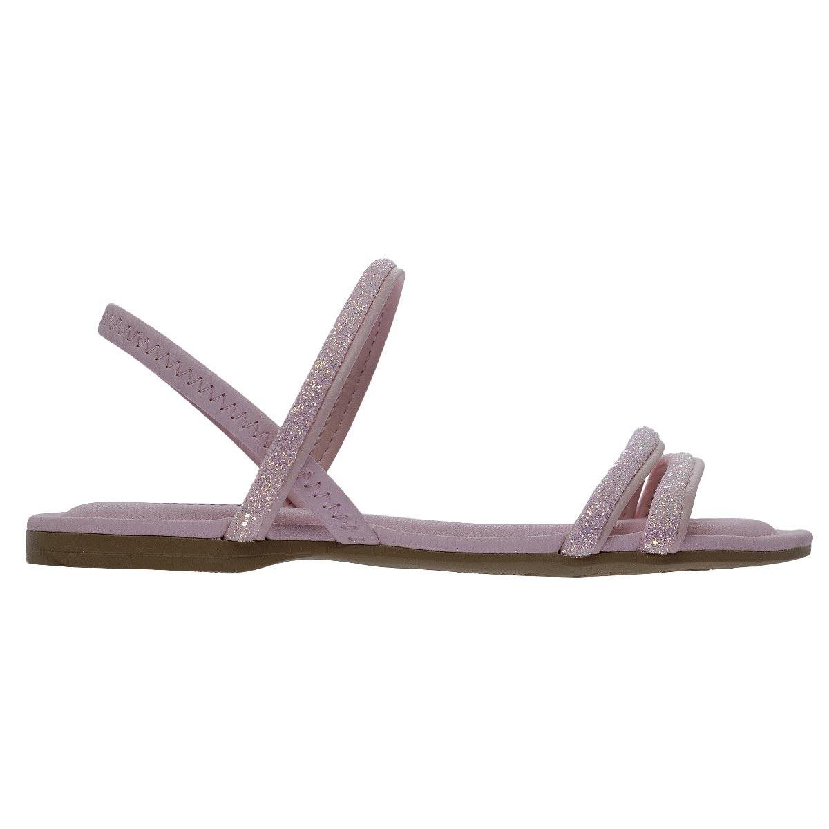 Sandália Rasteira Infantil Menina Pink Cats V5842 Rosa