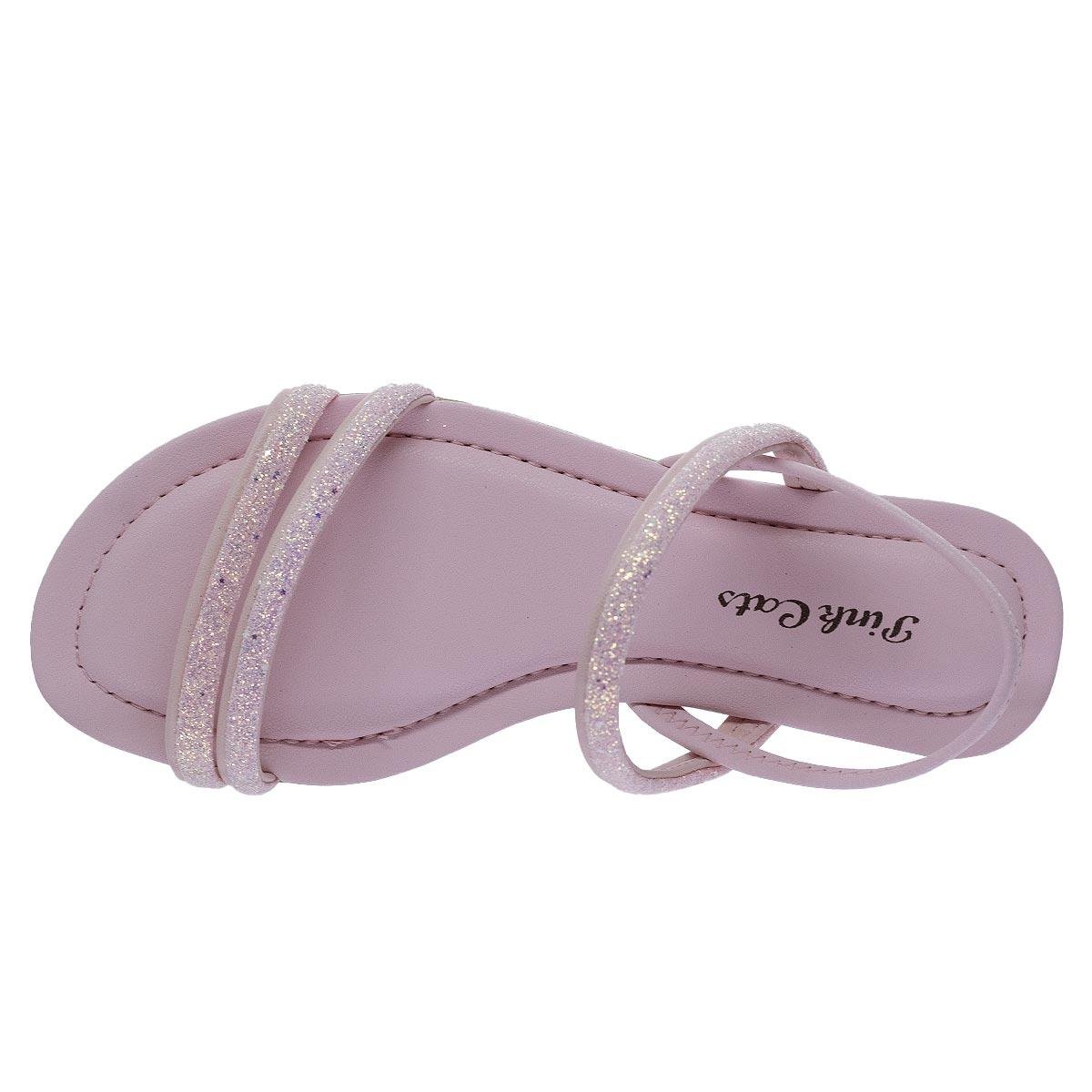 Sandália Rasteira Infantil Menina Pink Cats V5842 Rosa Rosa 3
