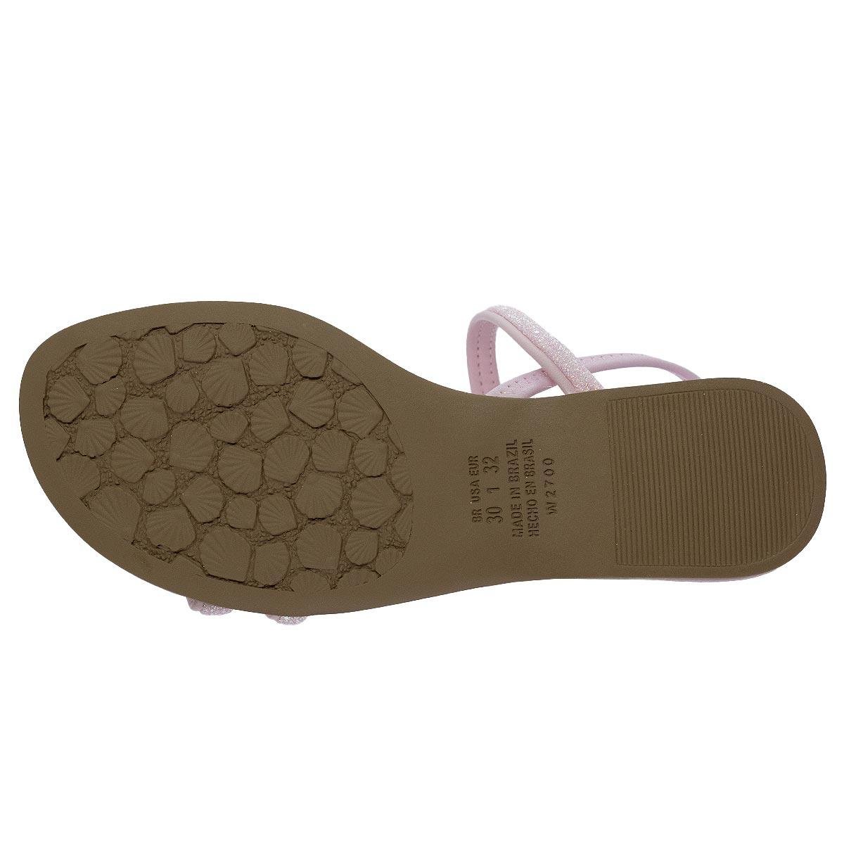 Sandália Rasteira Infantil Menina Pink Cats V5842 Rosa Rosa 4