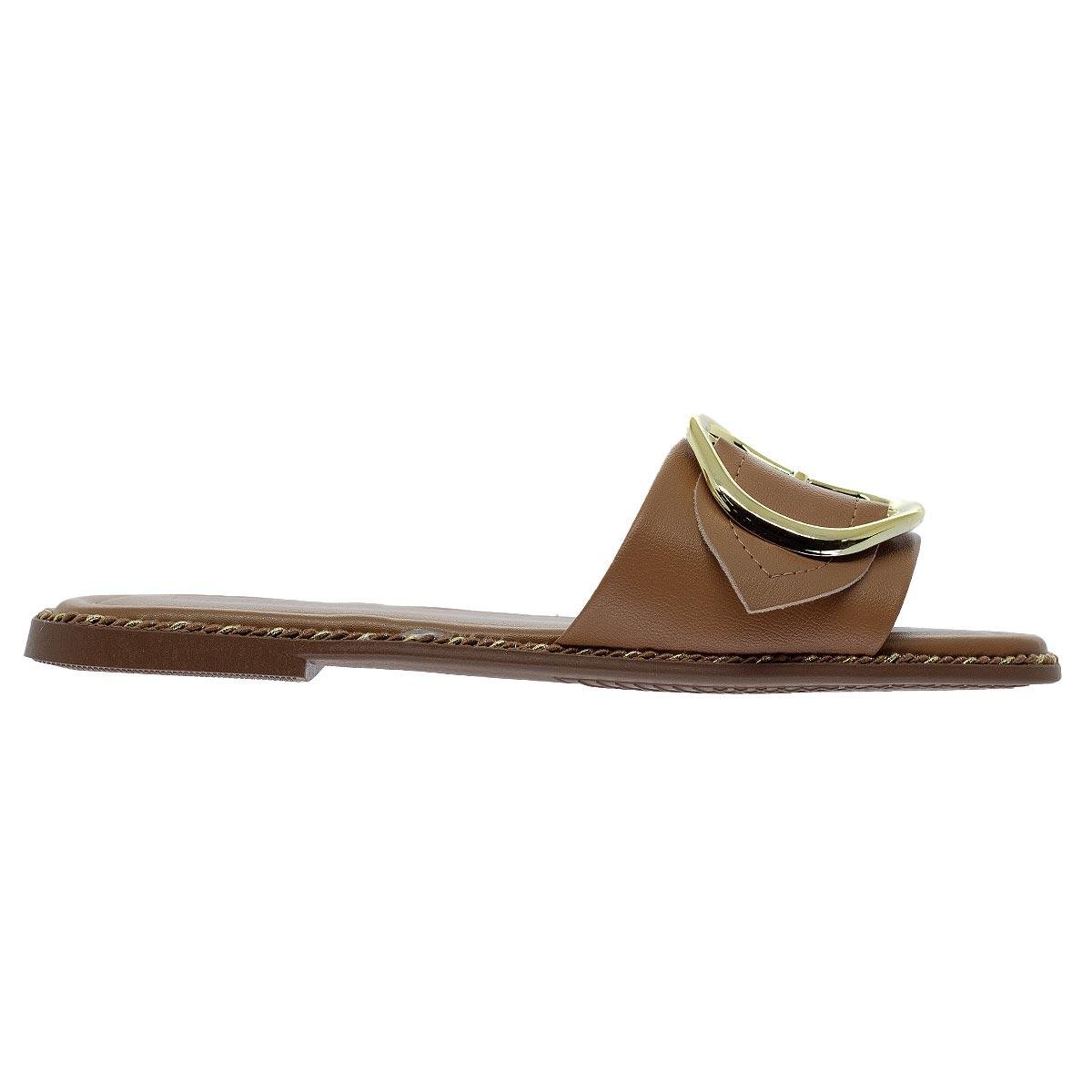 Rasteira Feminina Beira Rio 8506.207 Camel