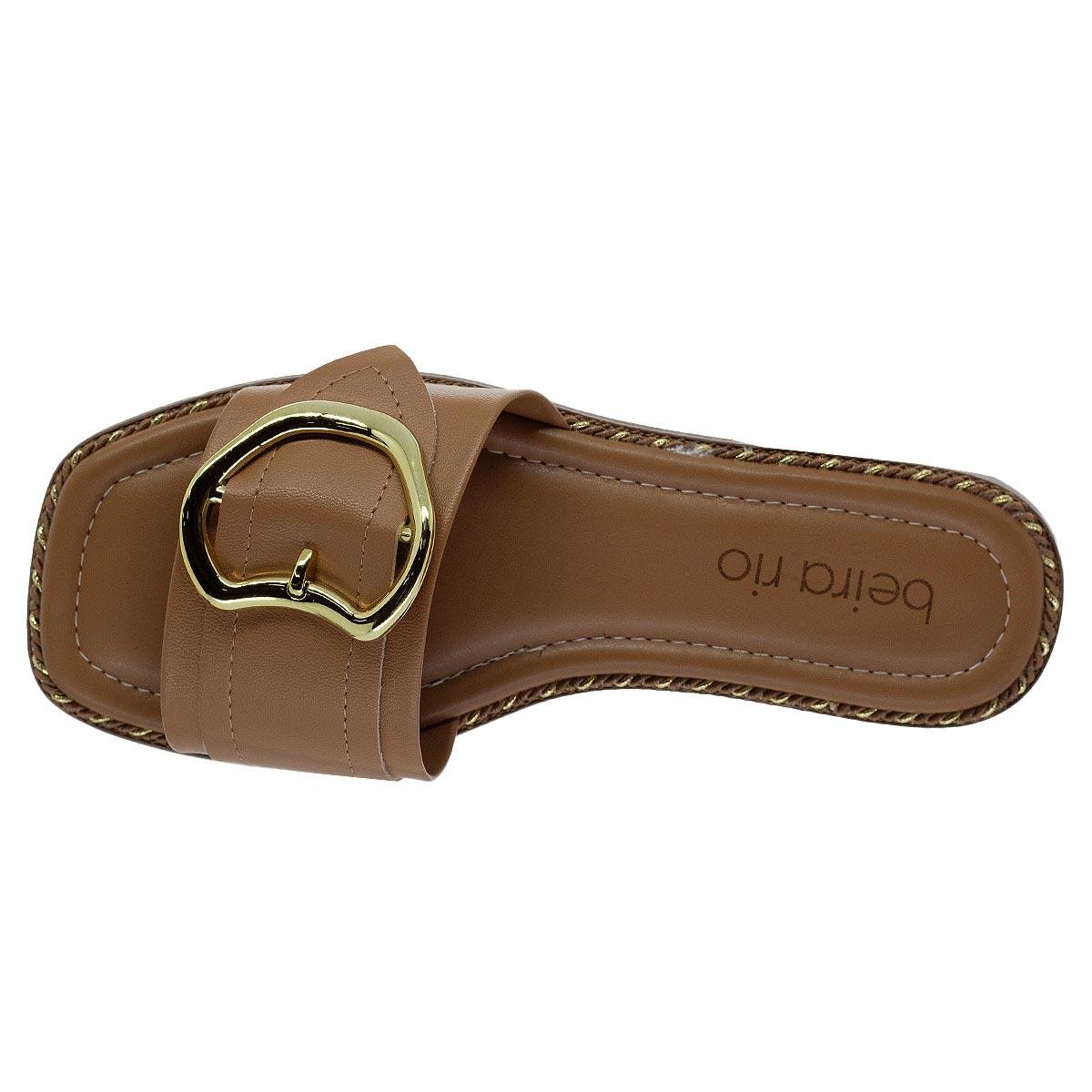 Rasteira Feminina Beira Rio 8506.207 Camel Camel 3