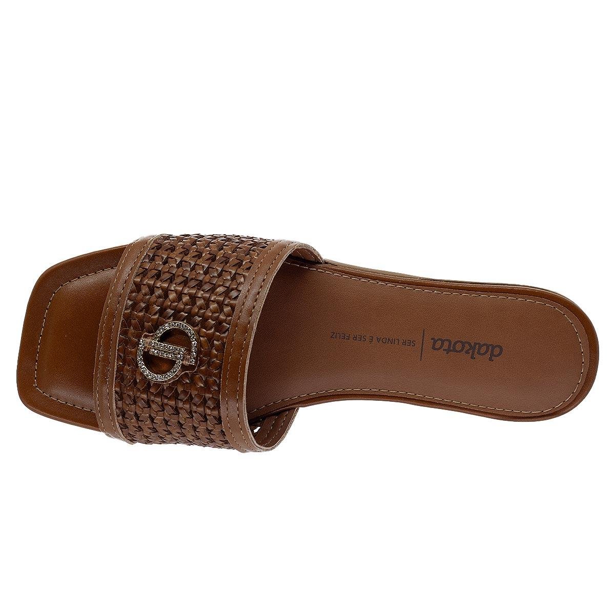 Rasteira Feminina Dakota Y9933 Caramelo Caramelo 3