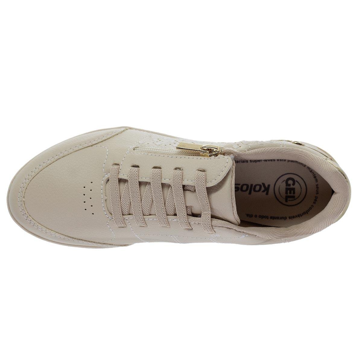 Tênis Casual Kolosh Feminino C3675 Bege Bege 3