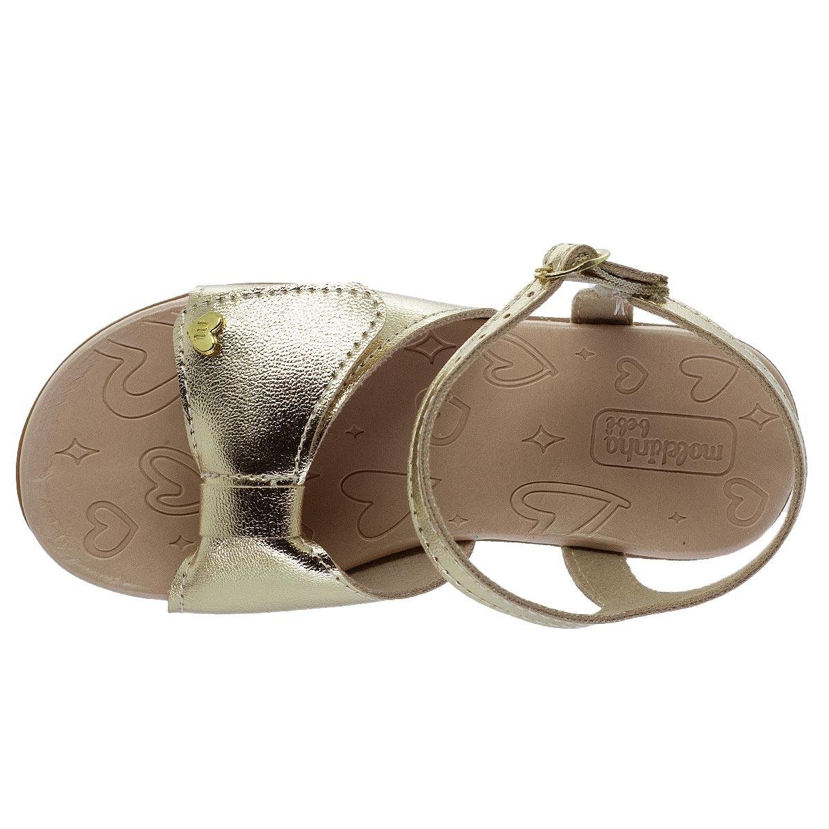 Sandália infantil Menina Molekinha 2743.103 Dourado Dourado 3