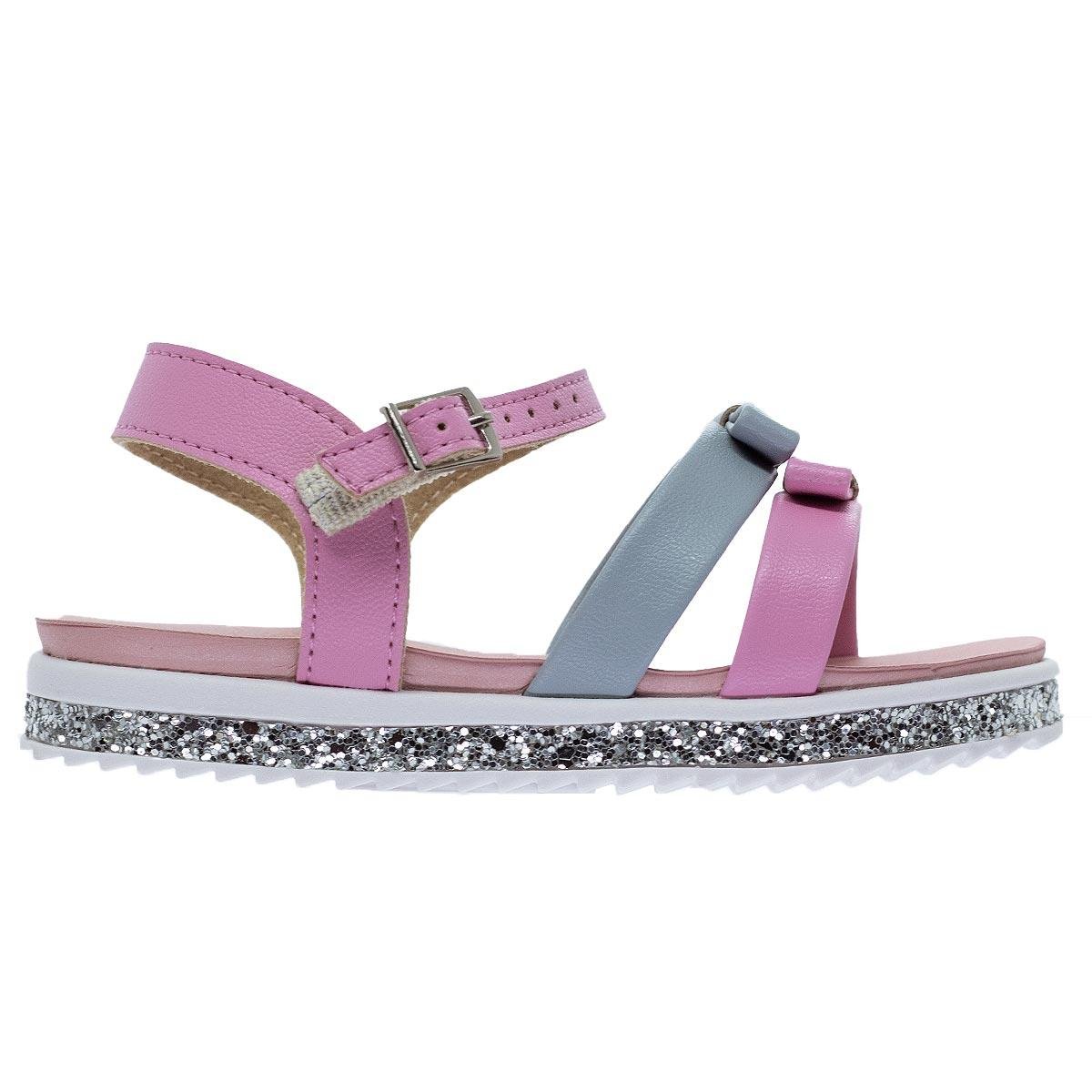 Sandália infantil Menina Molekinha 2724.124 Rosa