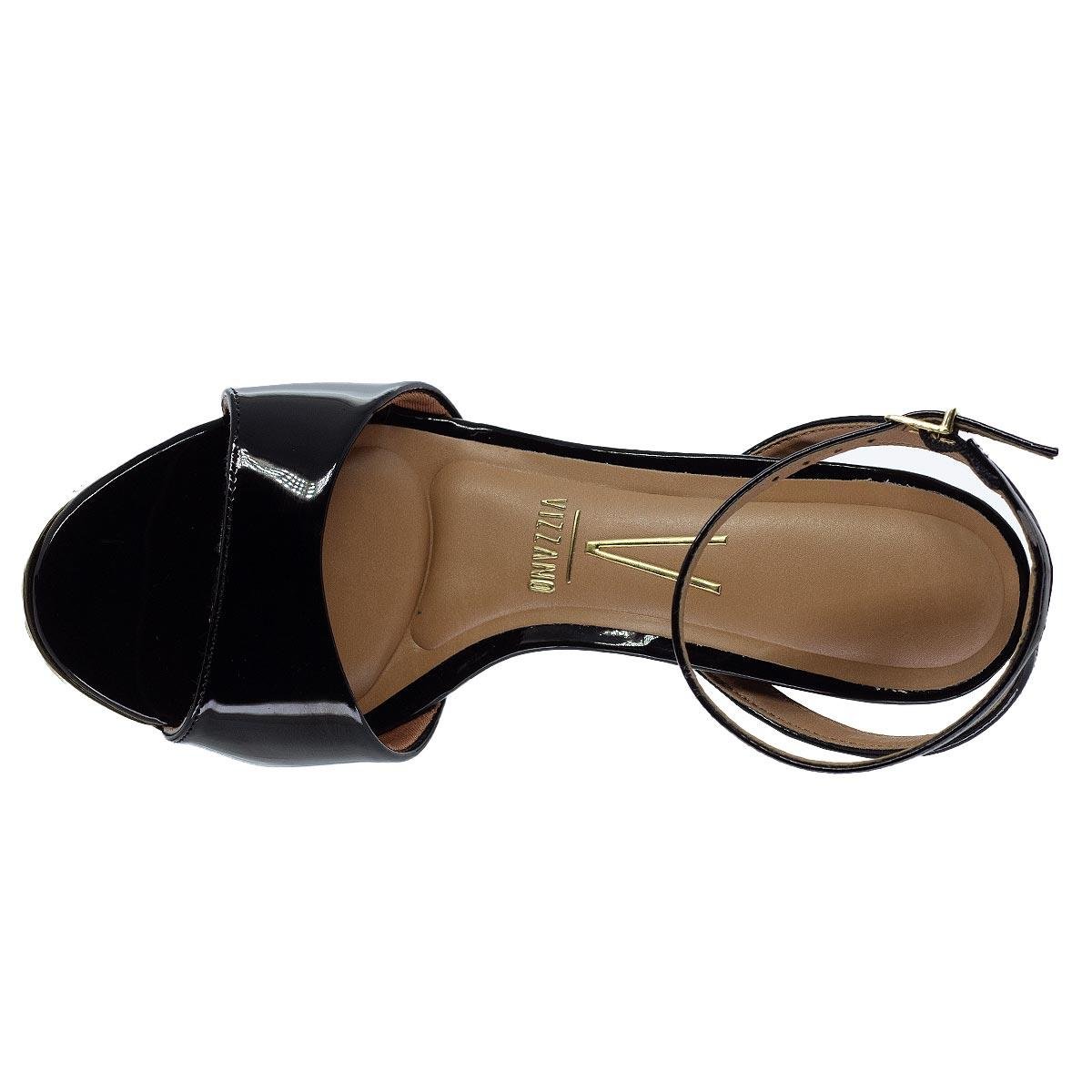 Sandália Salto Alto Feminina Vizzano 6552.101 Preto Preto 3