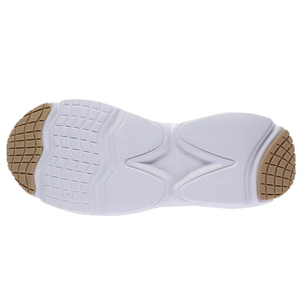 Tênis Casual Feminino Vizzano 1440.110 Nude Off White/Marrom 4