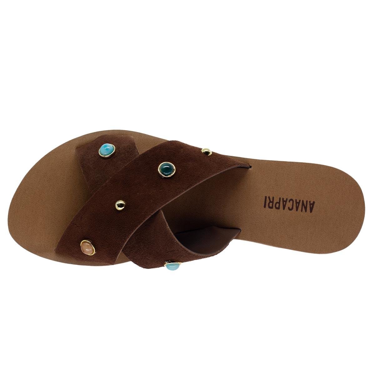 Rasteira Feminina Anacapri C3001404460001U Marrom Marrom 3