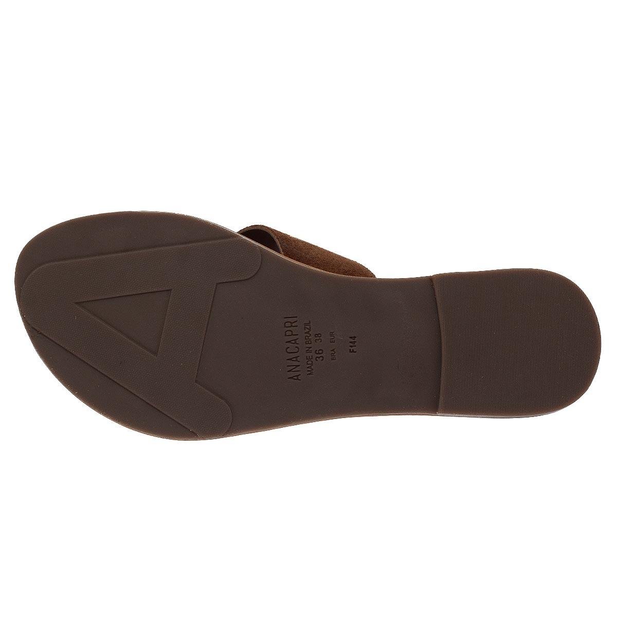 Rasteira Feminina Anacapri C3001404460001U Marrom Marrom 4