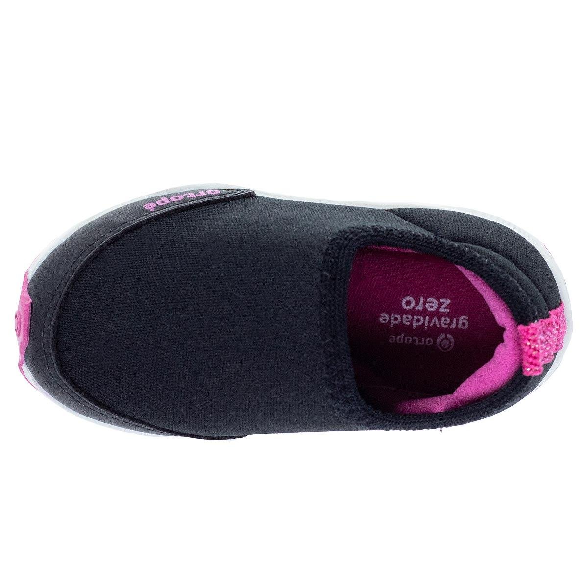 Tênis Infantil Menina Ortope 24700 Preto Preto 3