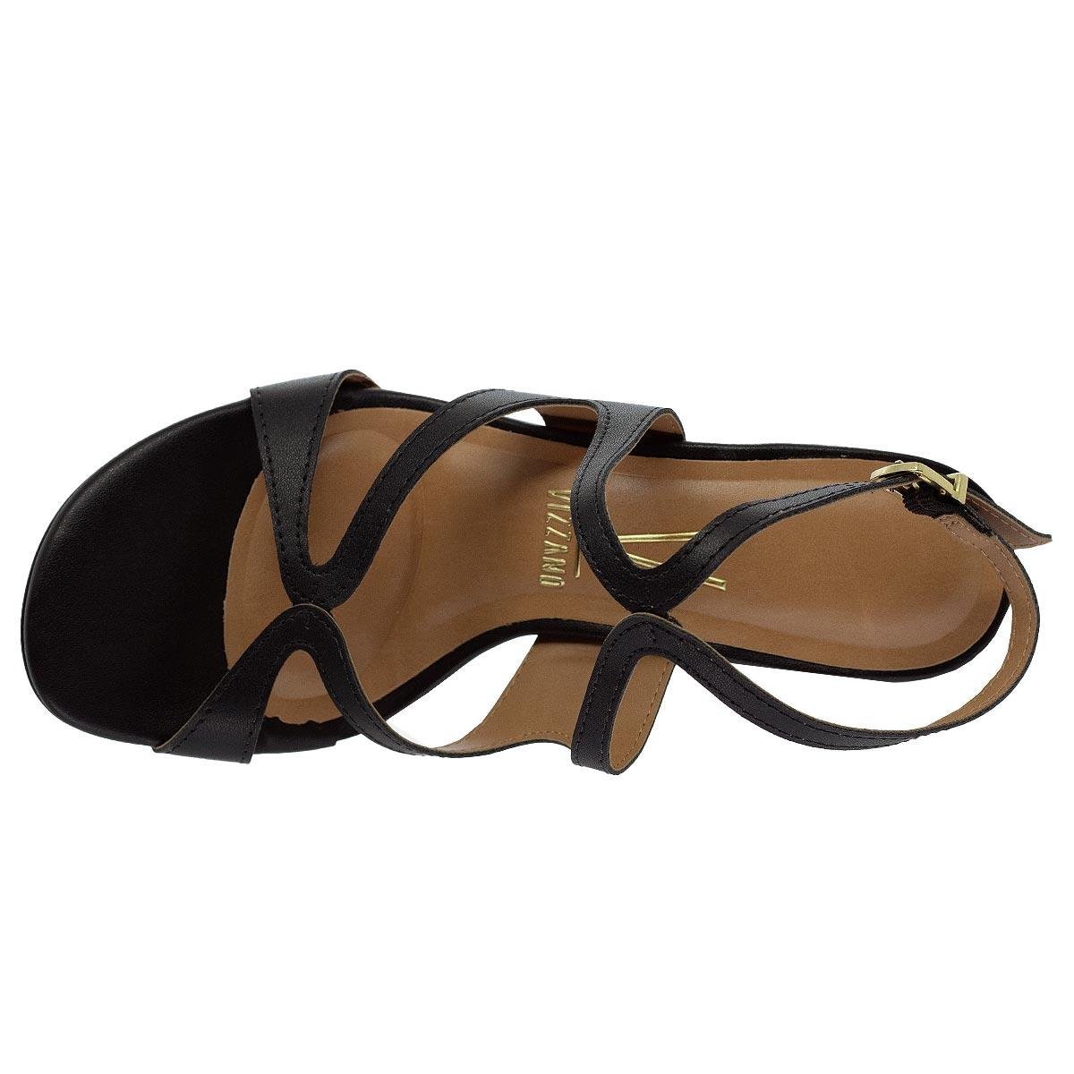 Sandália Salto Alto Feminina Vizzano 6550.102 Preto Preto 3