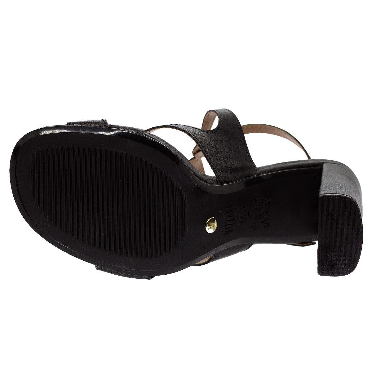 Sandália Salto Alto Feminina Vizzano 6550.102 Preto Preto 4