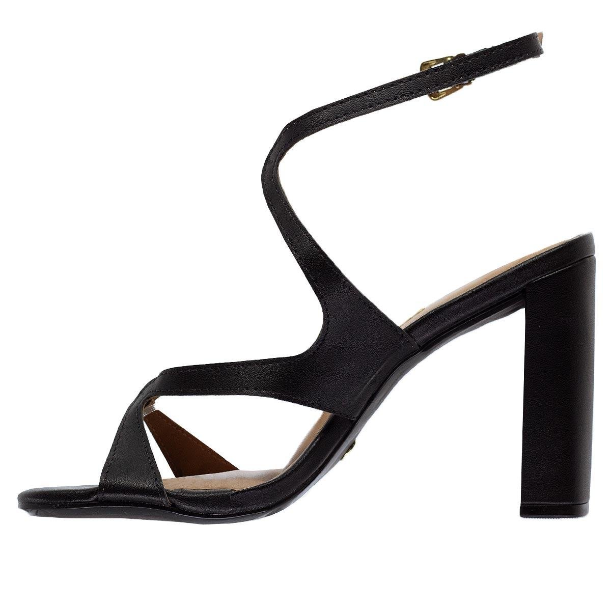 Sandália Salto Alto Feminina Vizzano 6550.102 Preto Preto 2