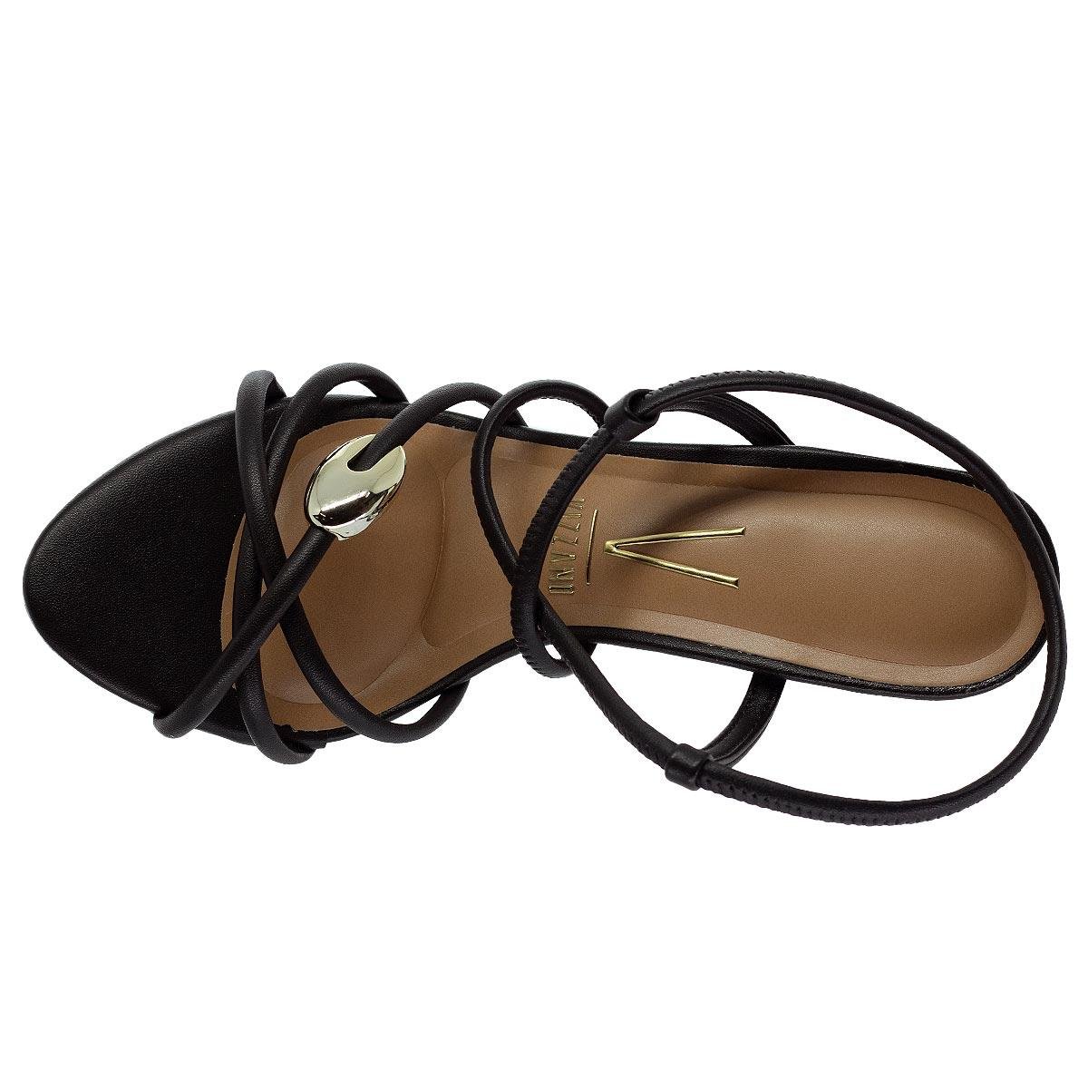 Sandália Salto Alto Feminina Vizzano 6249.1014 Preto Preto 3