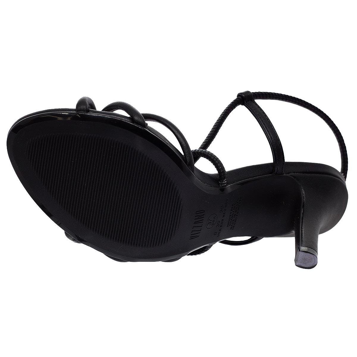 Sandália Salto Alto Feminina Vizzano 6249.1014 Preto Preto 4