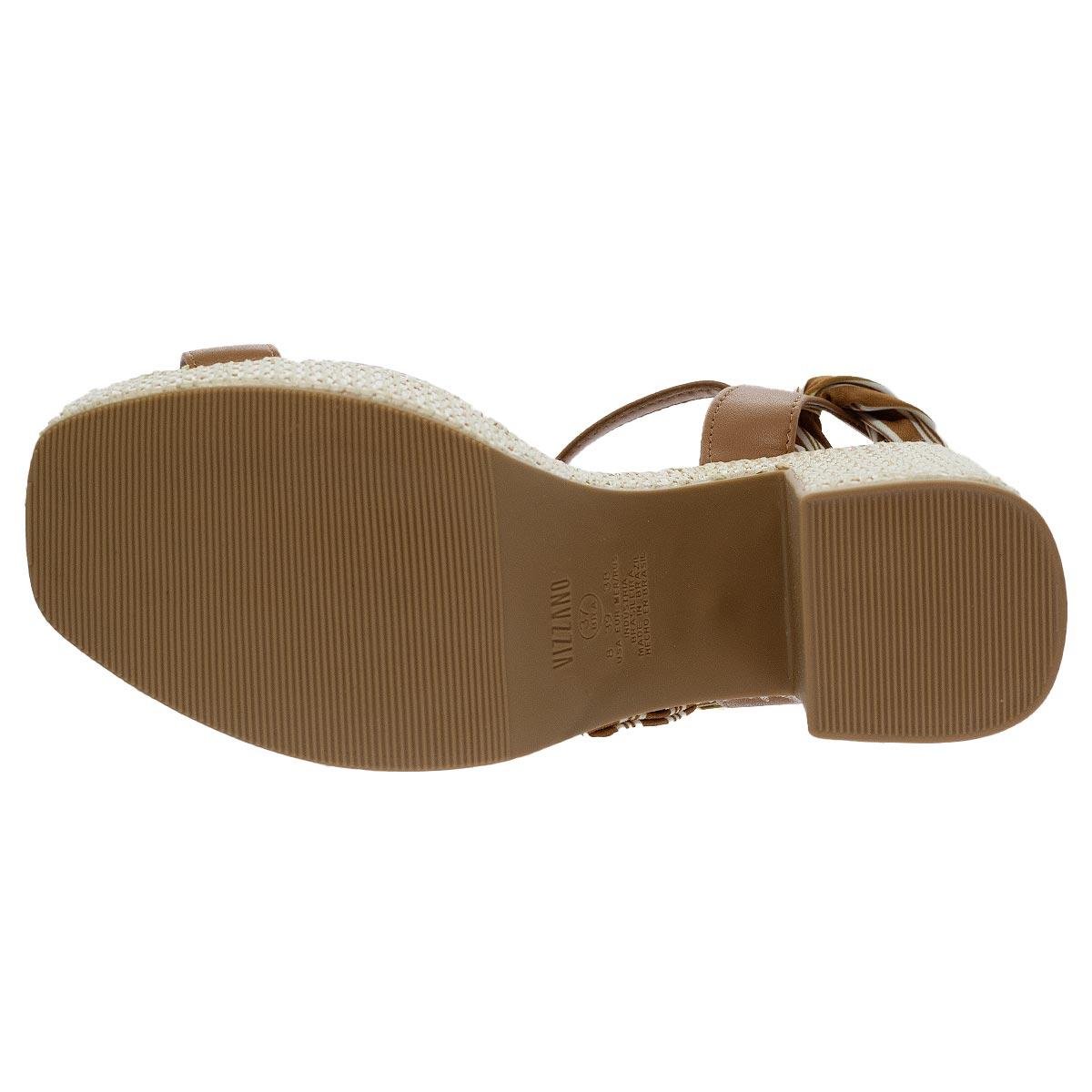 Sandália Salto Alto Meia Pata Feminina Vizzano 6541.103 Camel Camel 4