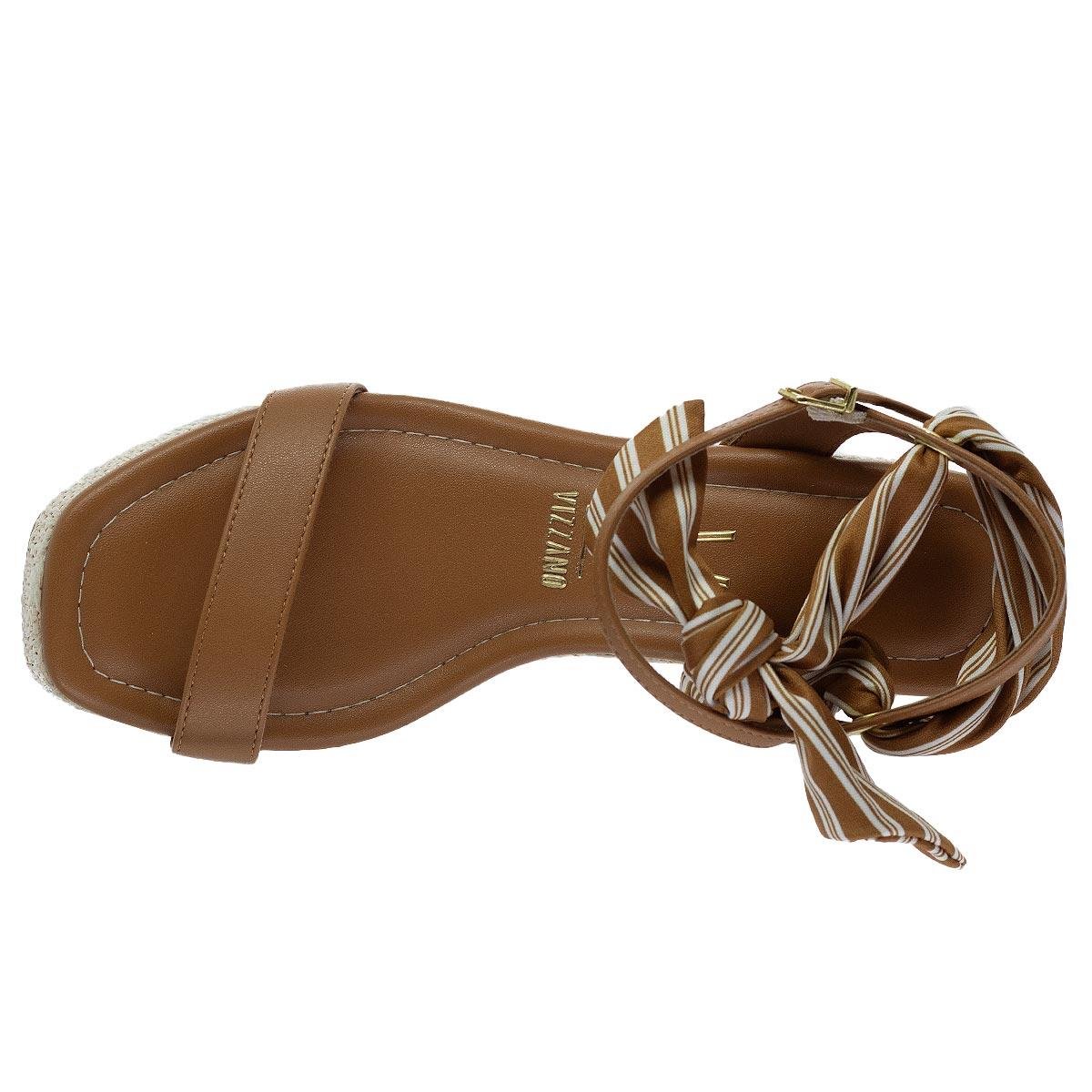 Sandália Salto Alto Meia Pata Feminina Vizzano 6541.103 Camel Camel 3