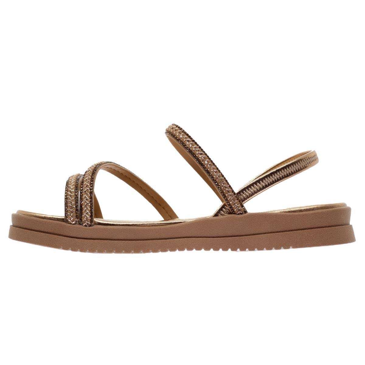 Sandália Papete Feminina Mississipi ME353 Bege Bege 2