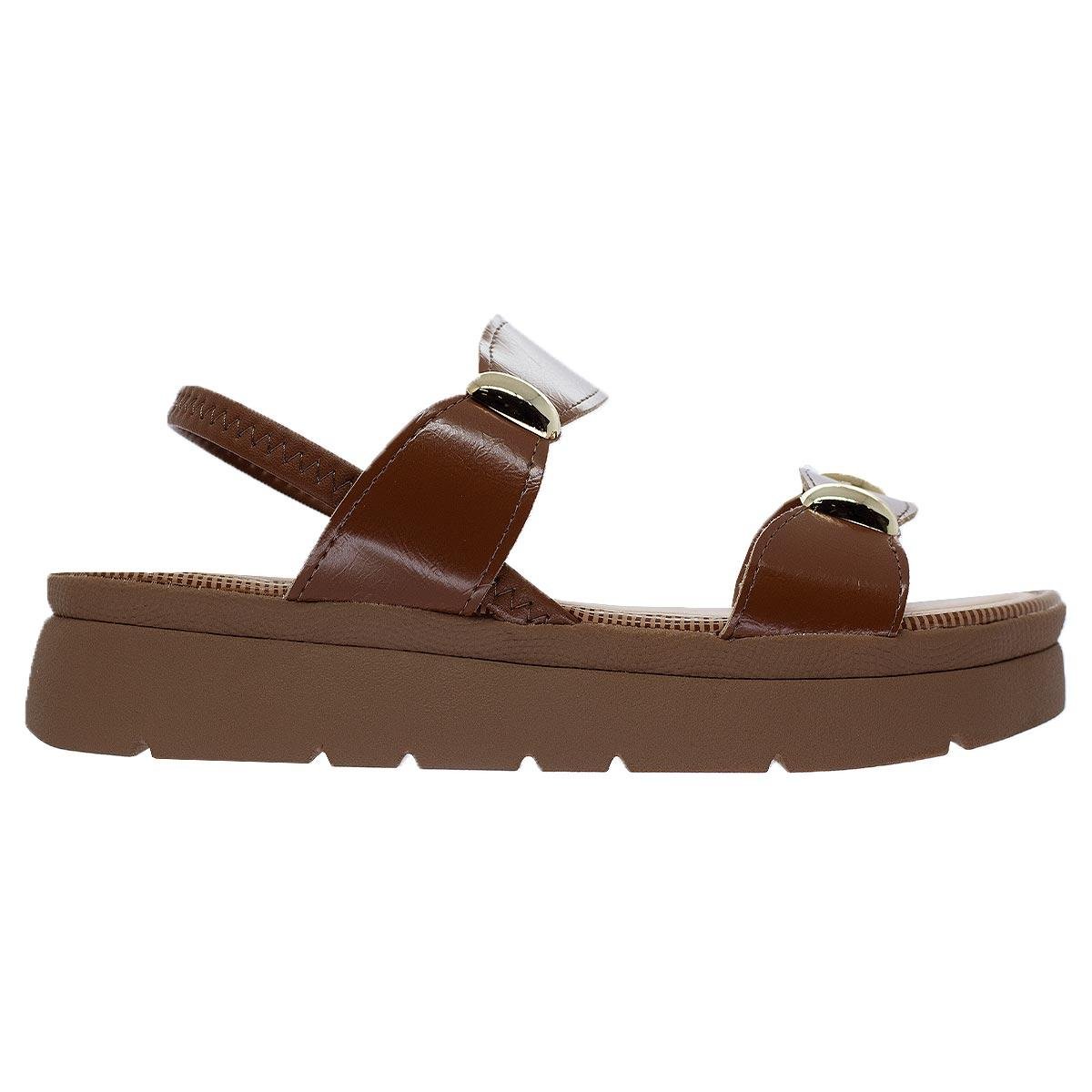 Sandália Flatform Feminina Mississipi MF992 Marrom