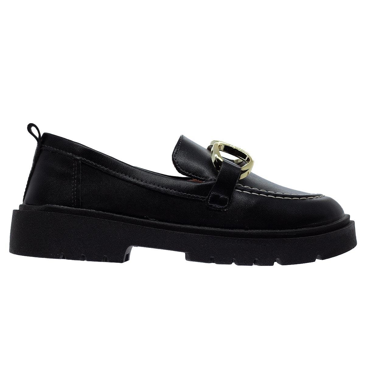 Mocassim Infantil Menina Mini Sua Cia 9149 Preto