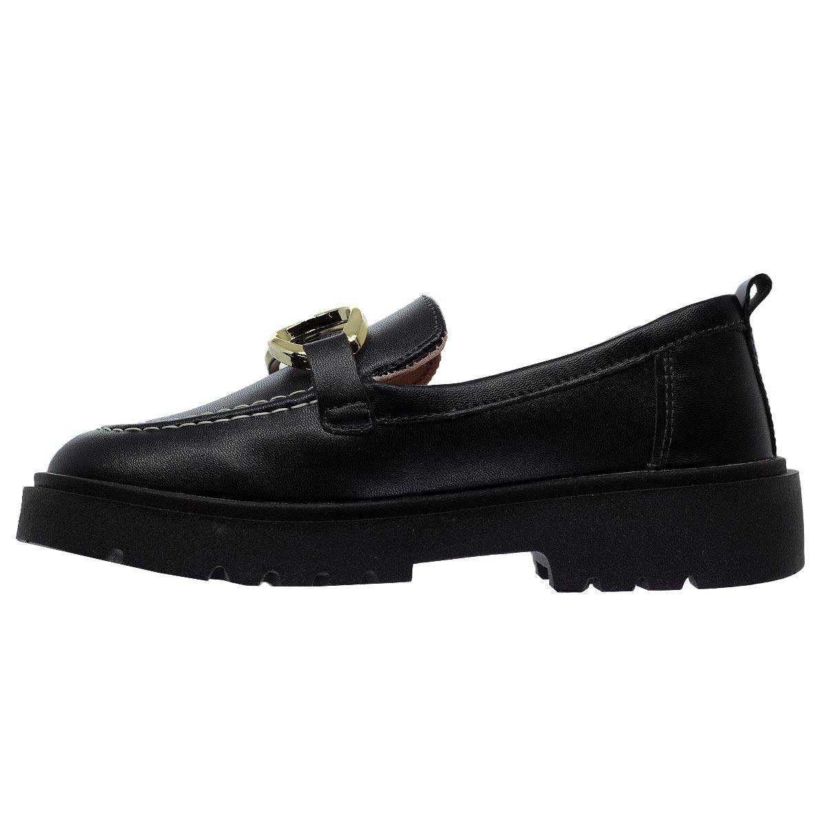 Mocassim Infantil Menina Mini Sua Cia 9149 Preto Preto 2