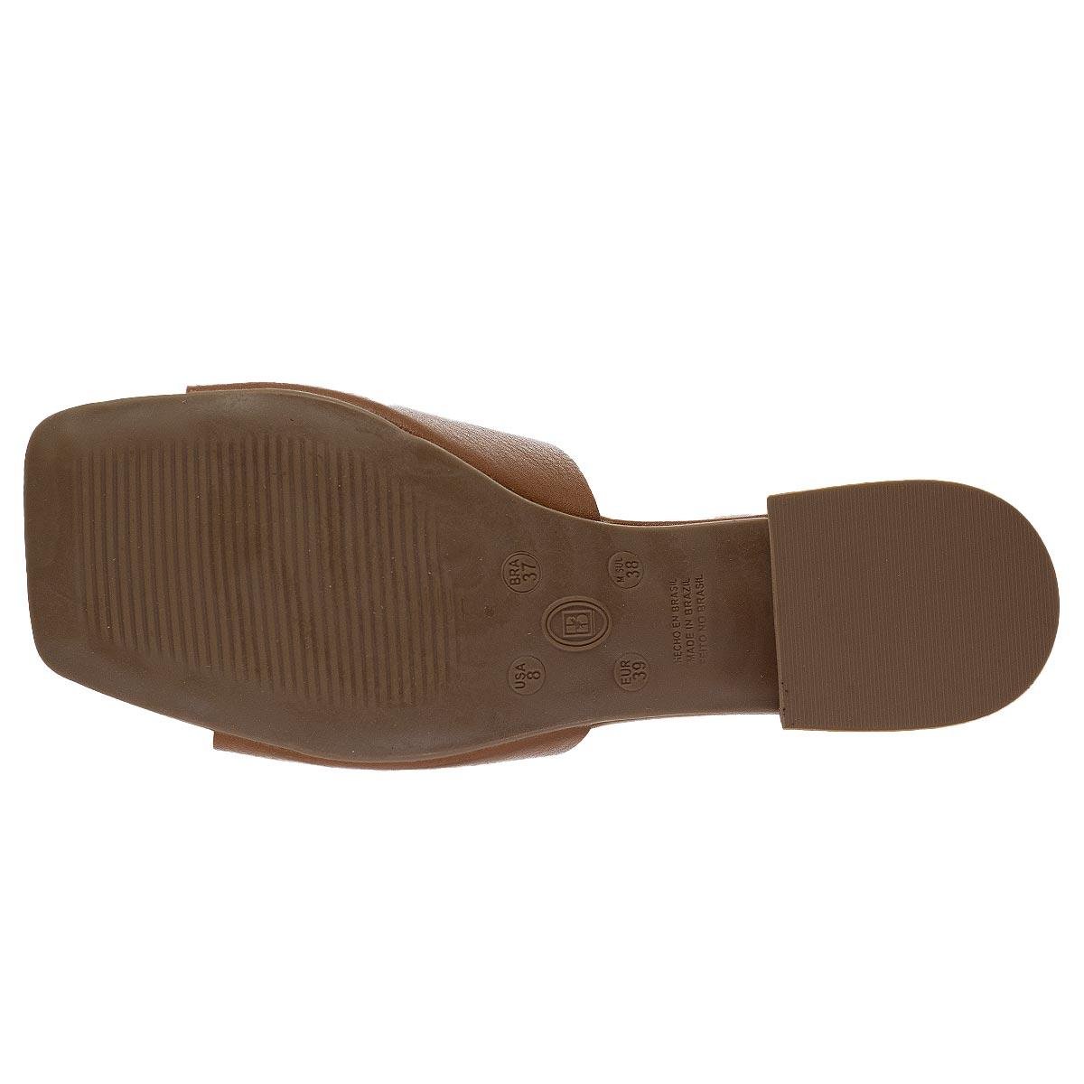 Tamanco Feminina Bottero 3729011 Camel Marrom 4