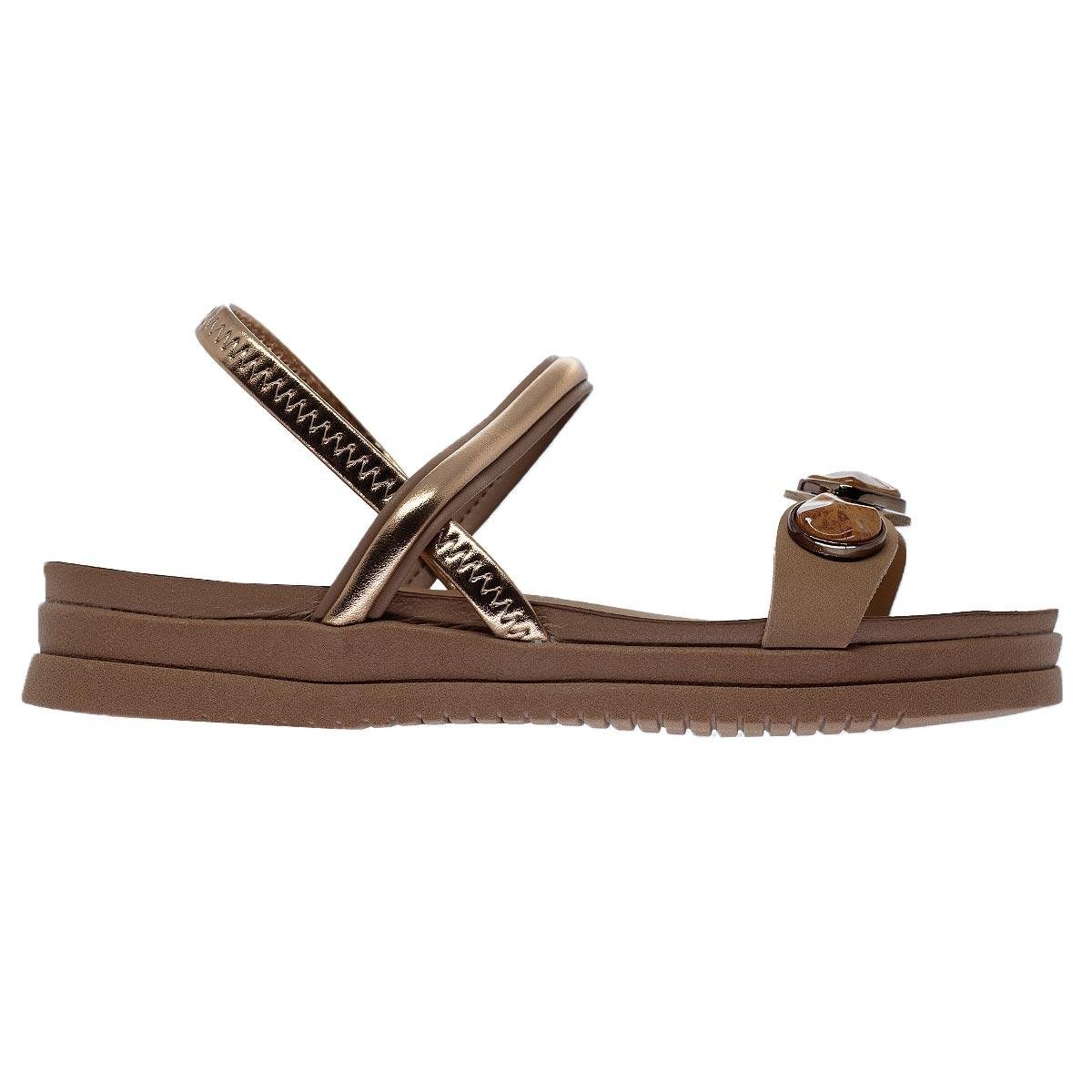 Sandália Papete Feminina Mississipi MF193 Bege