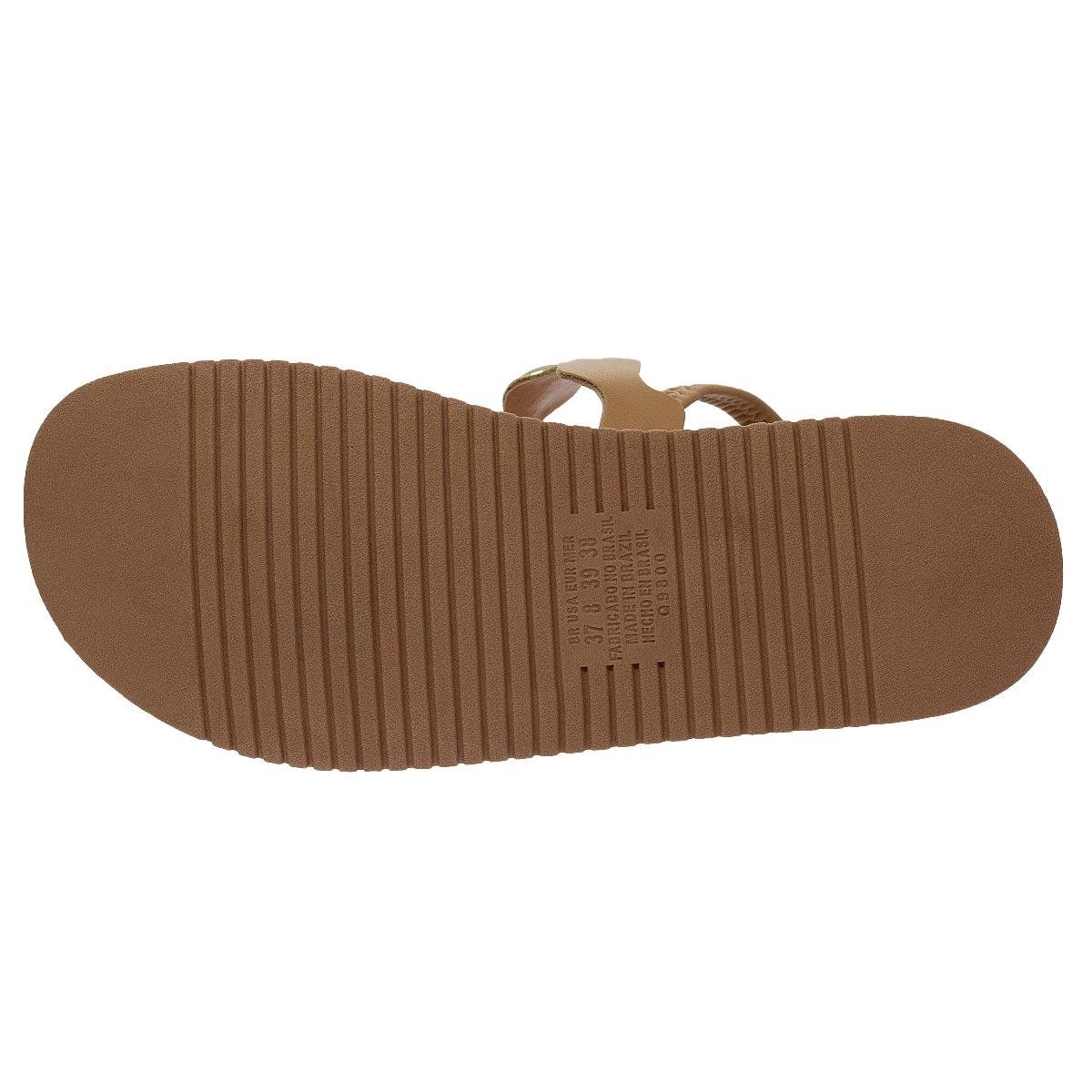 Sandália Papete Feminina Mississipi MF163 Bege Bege 4