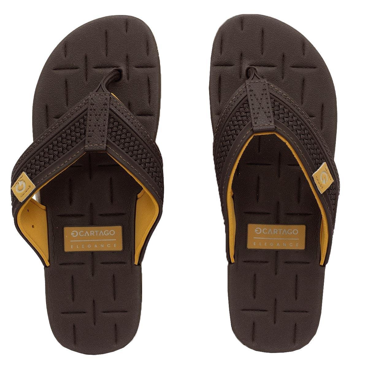 Chinelo Infantil Menino Cartago Malta V 12230 Marrom