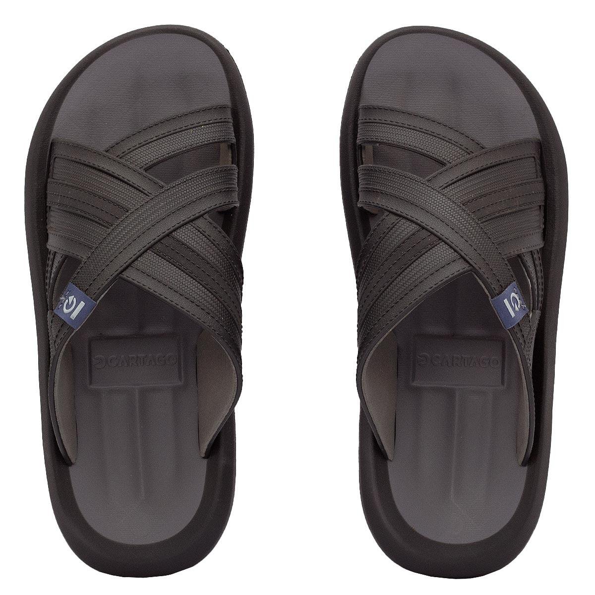 Chinelo Masculino Cartago Luxemburgo Slide 12282 Cinza