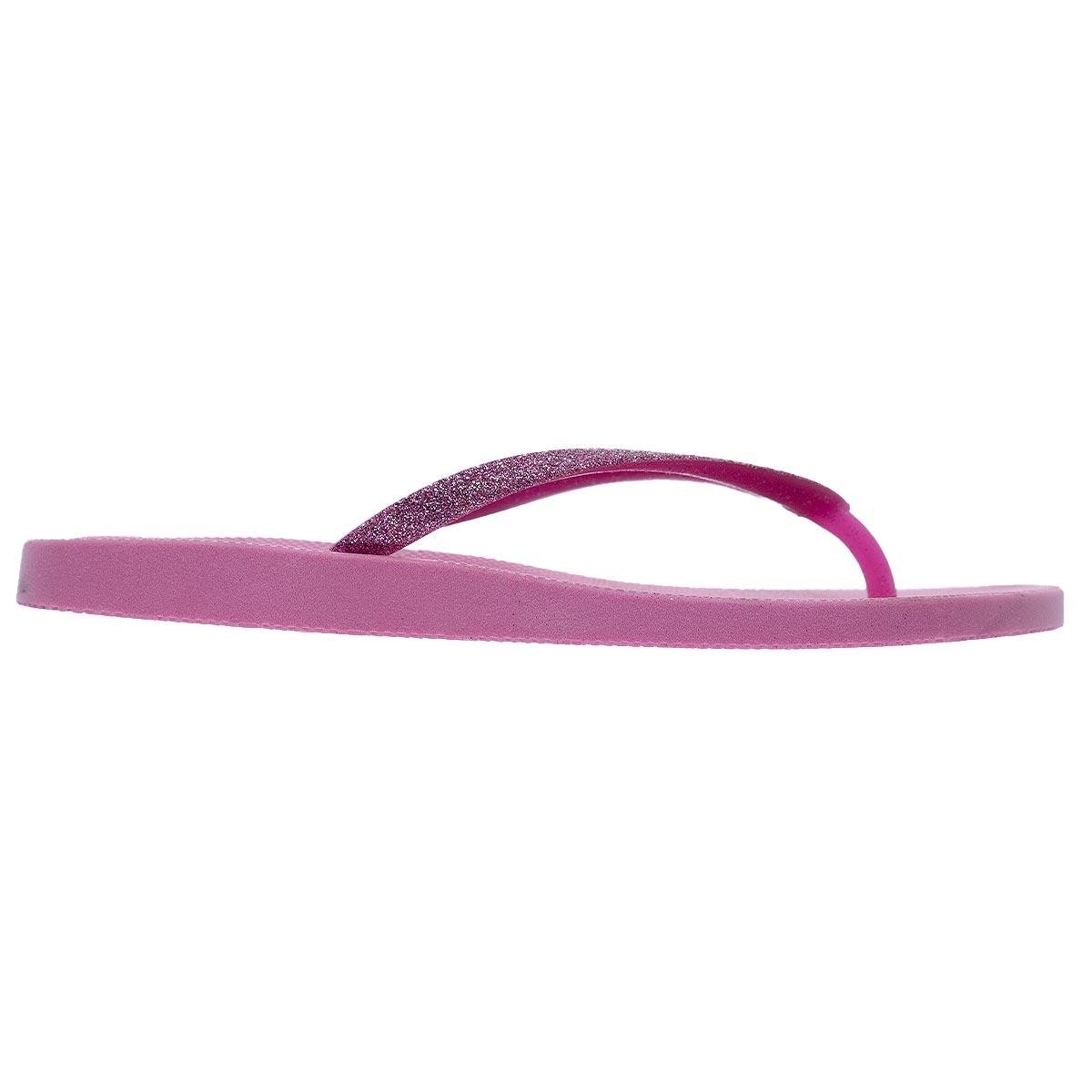 Chinelo feminino Sua Cia Brilho Rosa Rosa 2