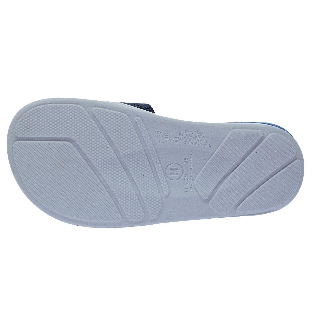 Chinelo Slide Infantil Menino Molekinho 2421.111 Marinho Azul Marinho 4