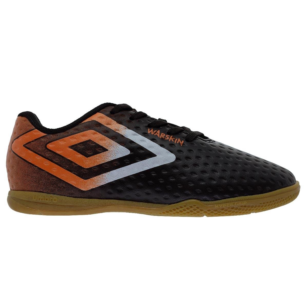 Chuteira Infantil Menino Indoor Umbro Warskin JR Preto