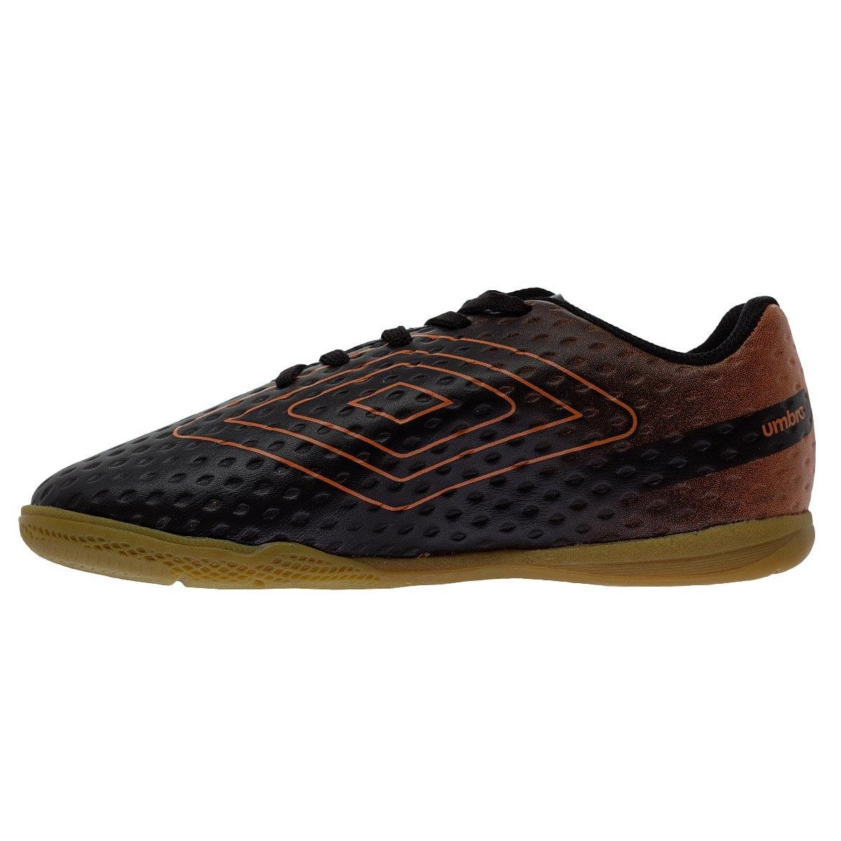 Chuteira Infantil Menino Indoor Umbro Warskin JR Preto Preto 2