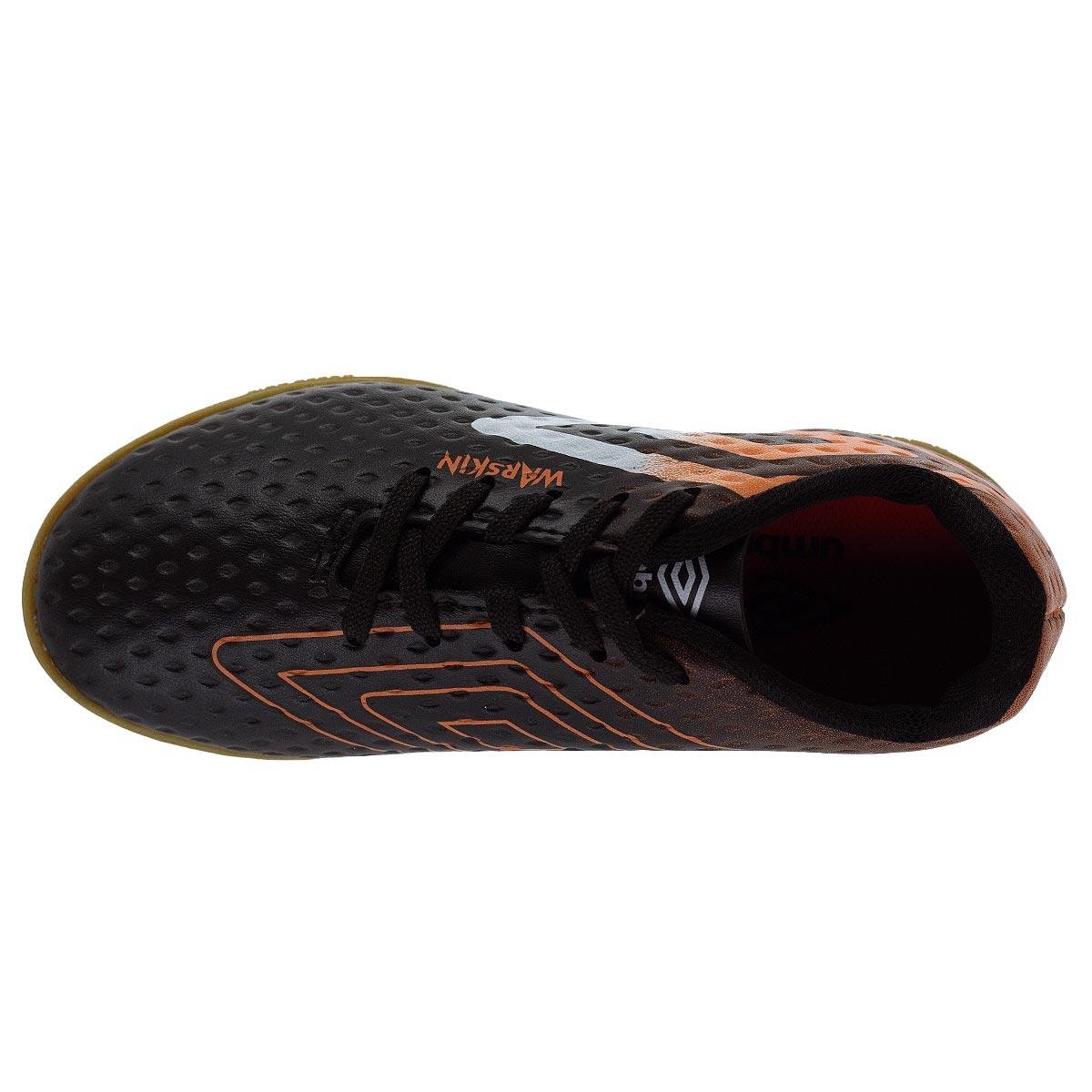 Chuteira Infantil Menino Indoor Umbro Warskin JR Preto Preto 3