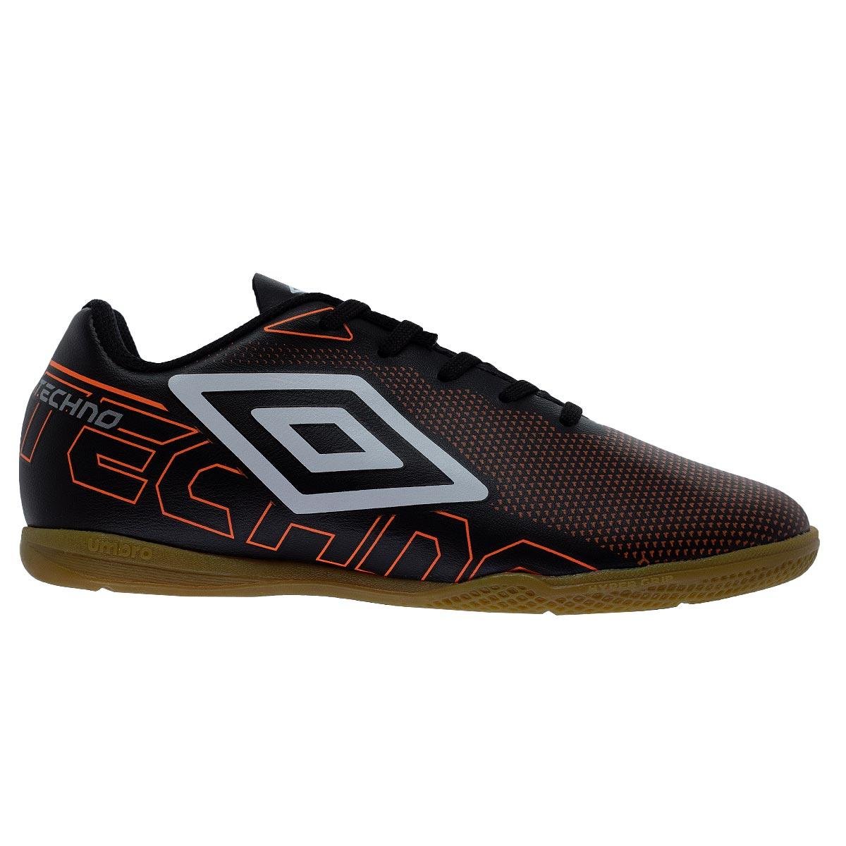 Chuteira Infantil Menino Indoor Umbro Techno JR Preto