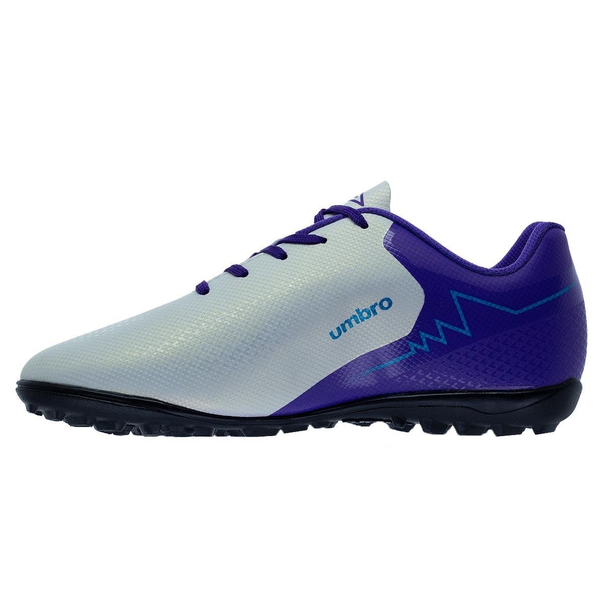 Chuteira Infantil Menino Society Umbro Adamant Top Speed JR Branco Branco 2