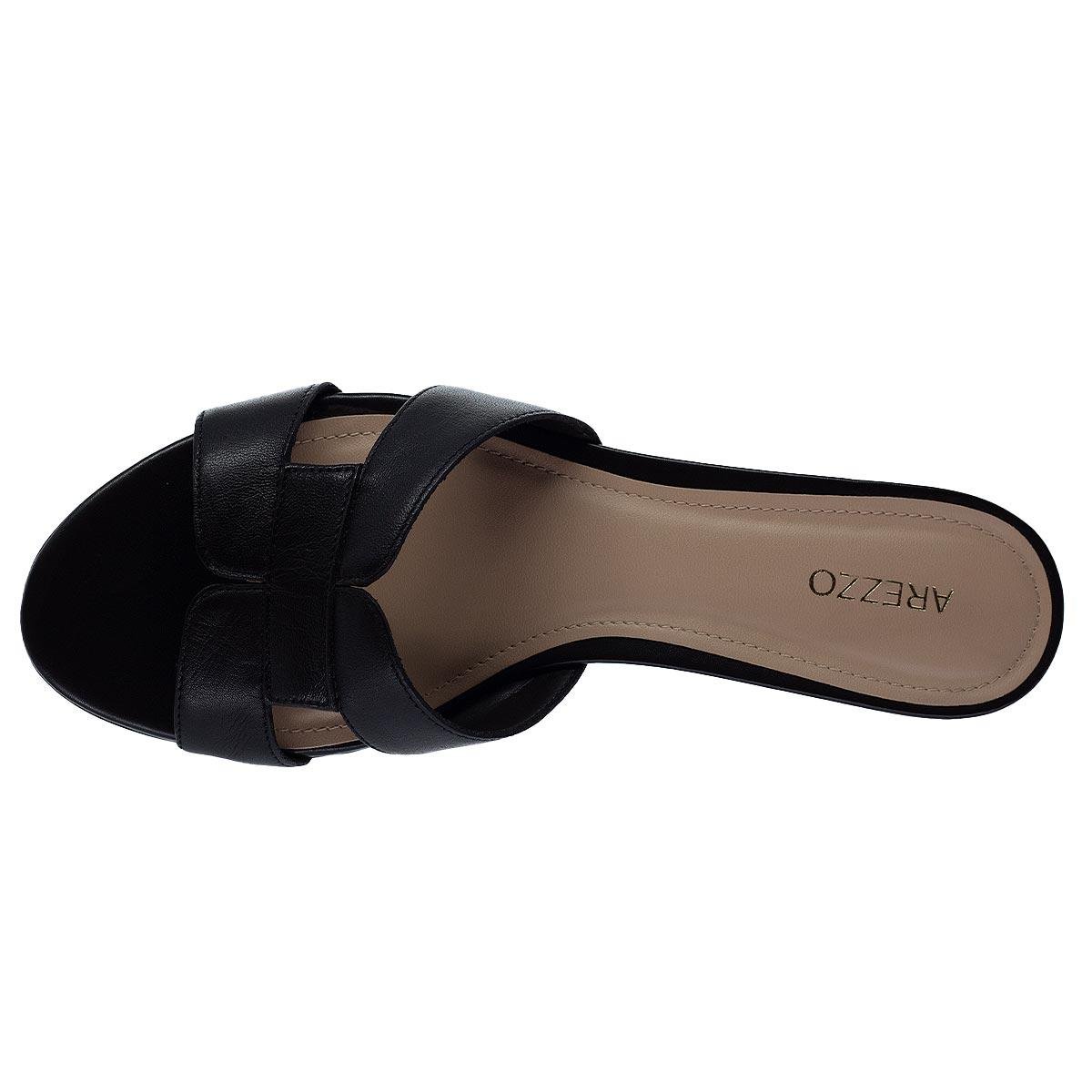 Tamanco Feminino Arezzo A03199 Preto Preto 3