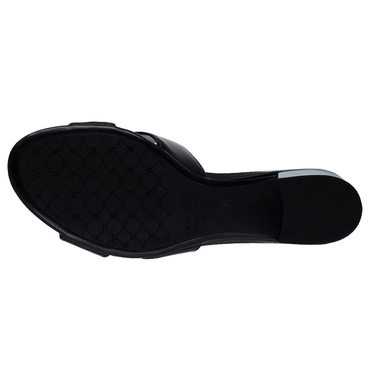 Tamanco Feminino Arezzo A03199 Preto Preto 4