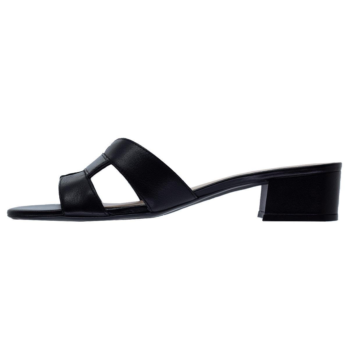 Tamanco Feminino Arezzo A03199 Preto Preto 2