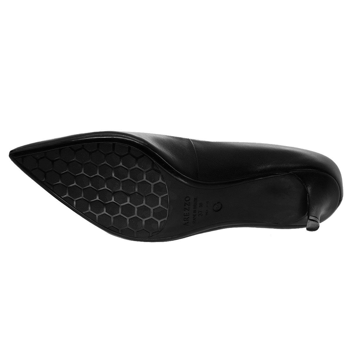 Sapato Scarpin Feminino Arezzo A11904 Preto Preto 4