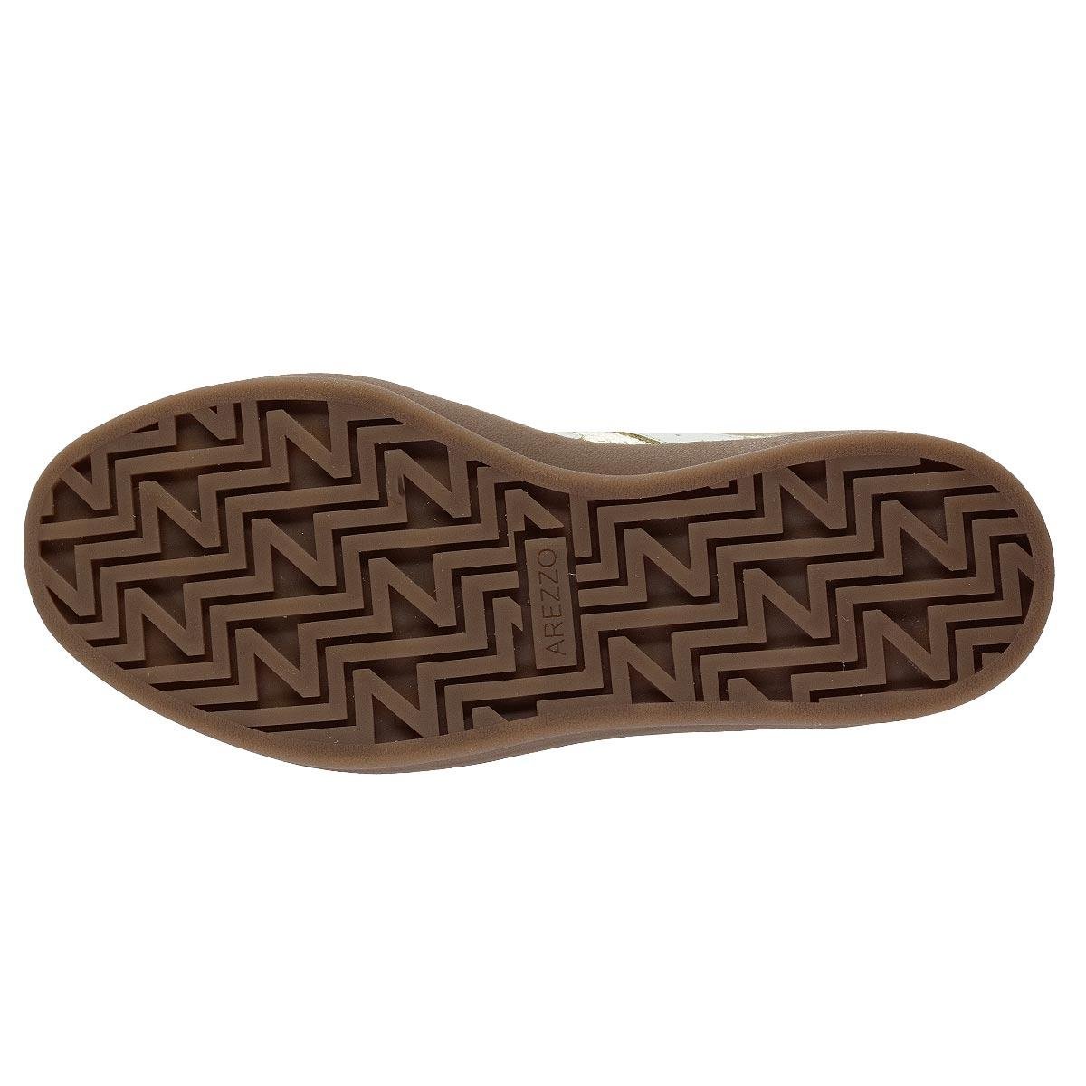 Tenis Casual Feminino Arezzo A134760 Dourado Dourado 4