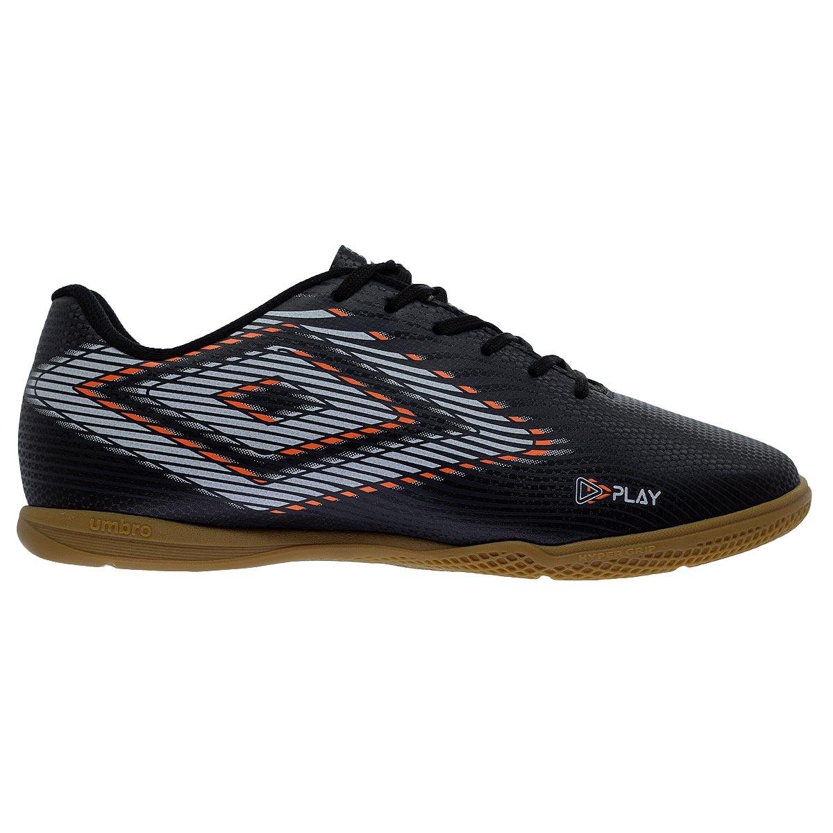 Chuteira Masculino Indoor Umbro Play Preto