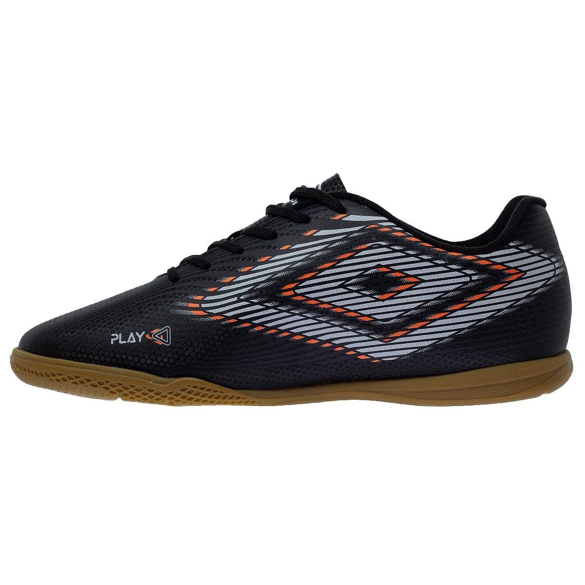 Chuteira Masculino Indoor Umbro Play Preto Preto 2