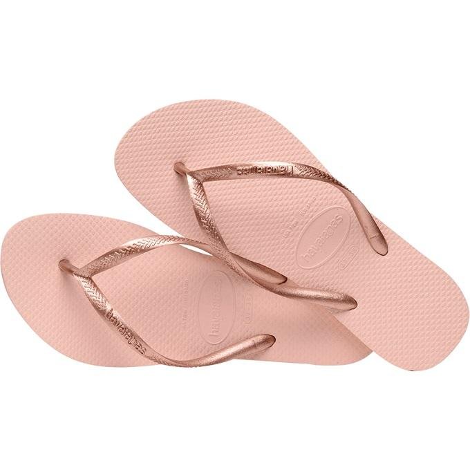 Chinelo Havaianas Slim Basico Feminina Rosa Rosa 3